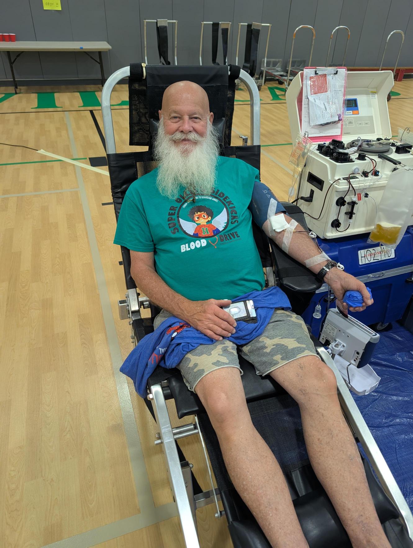 A donor at Ollie's drive