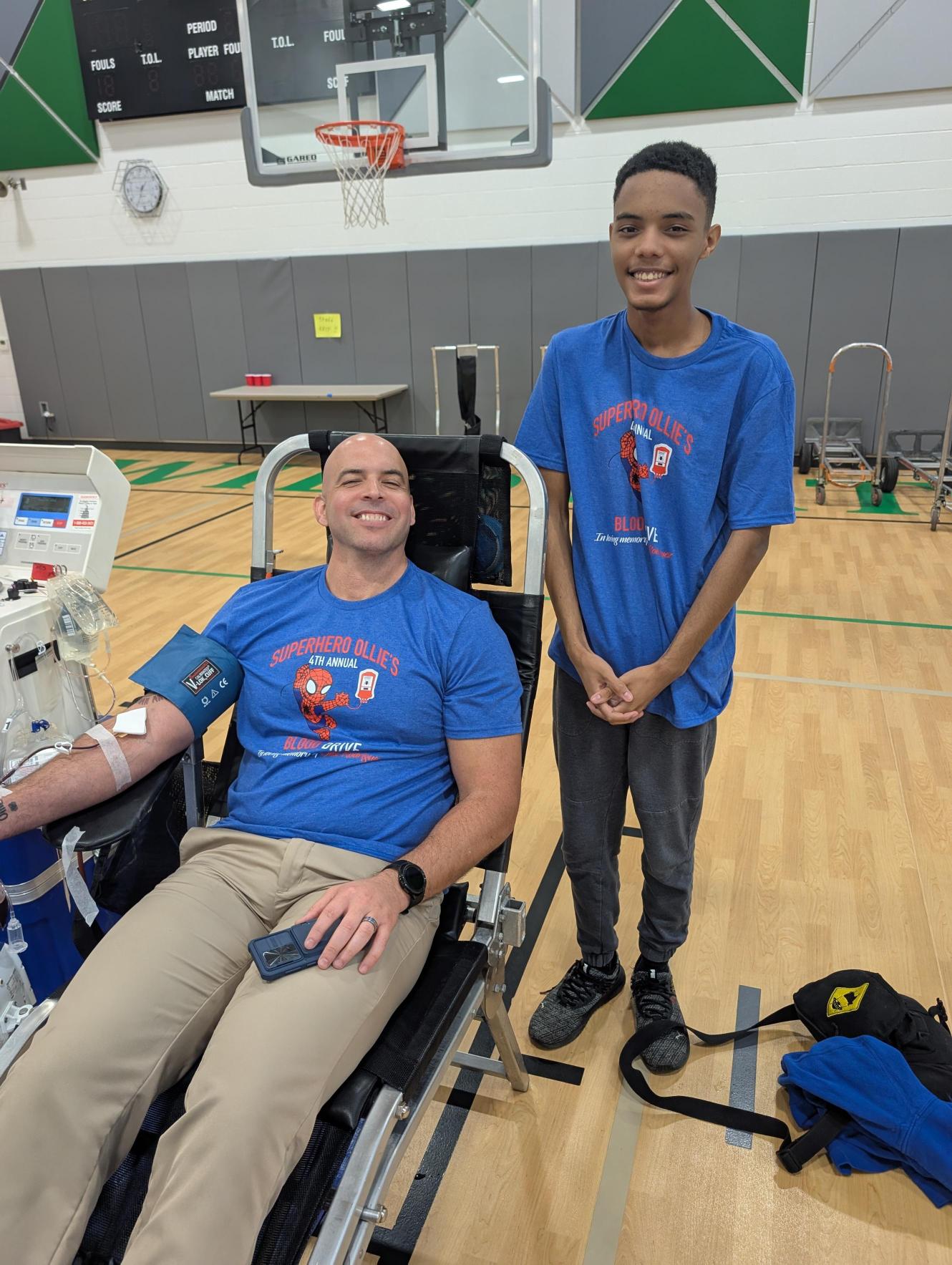 Ollie's family donating