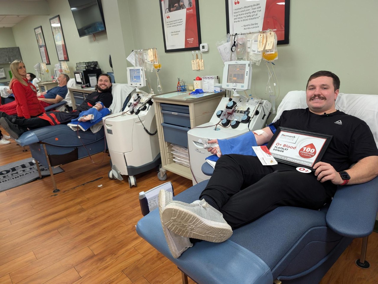 Seth Keller, Hoxworth Blood Center Donor