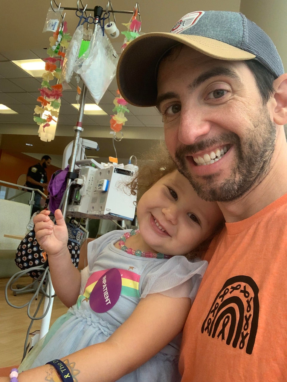 Everly and Matt at the hospital