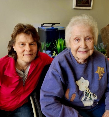 Michelle and her mom