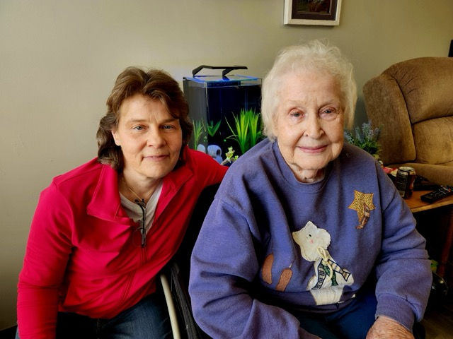 Michelle and her mom