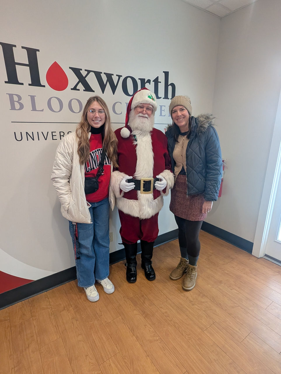 Santa with Ashley and Sophia