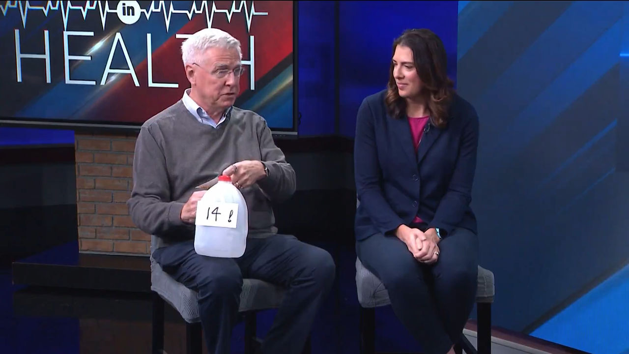 Todd with his gallon jug