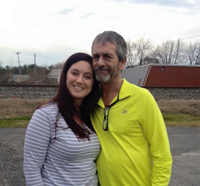 Jaclyne Landon and her father