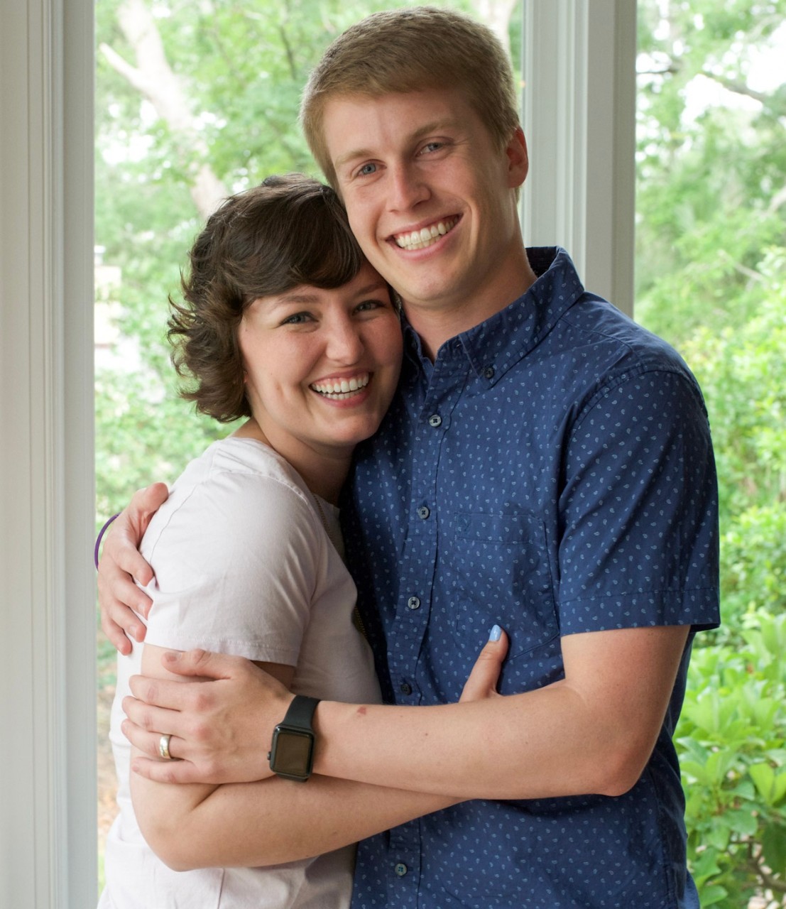 Julia Gardner and her husband