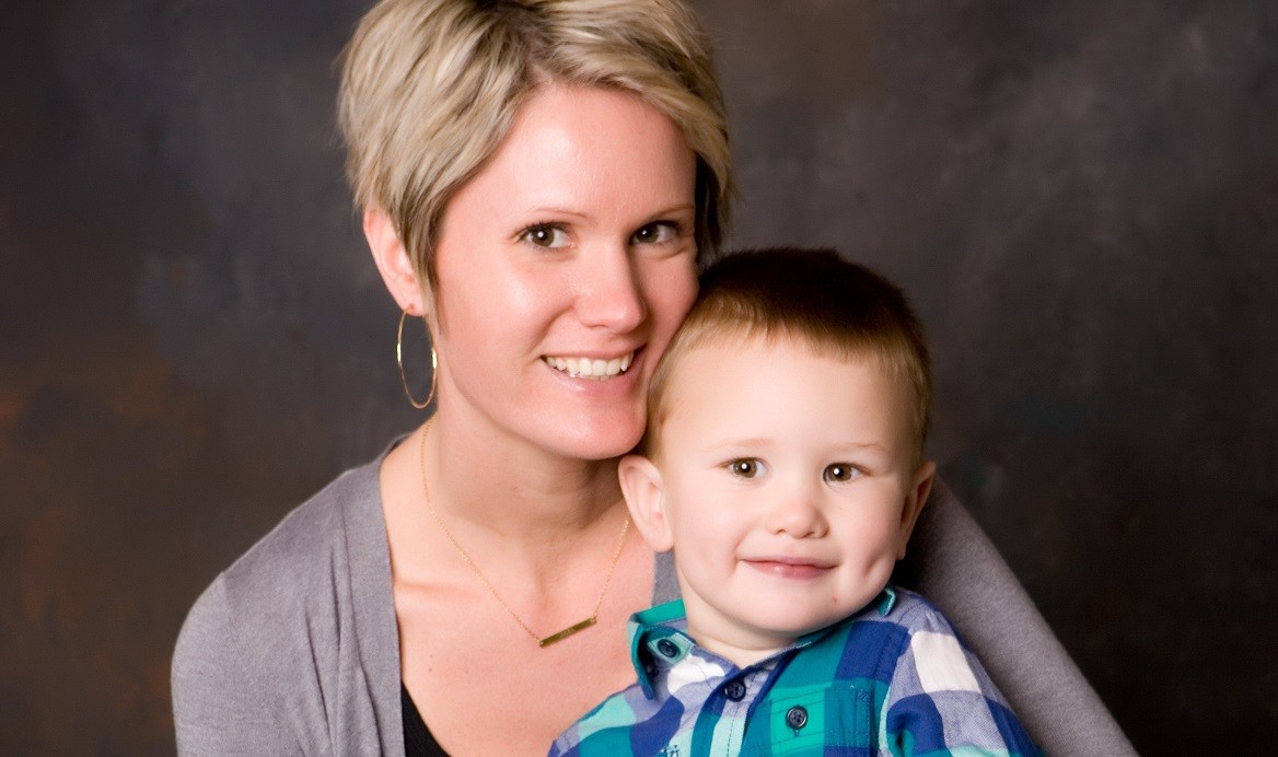 Heather Bennett with her youngest son