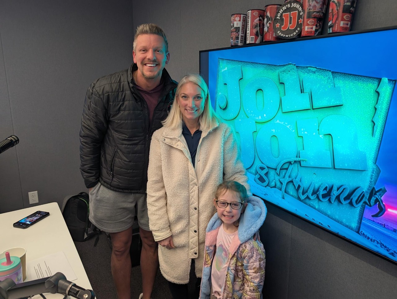 Brynn and her mom on the radio with JonJon