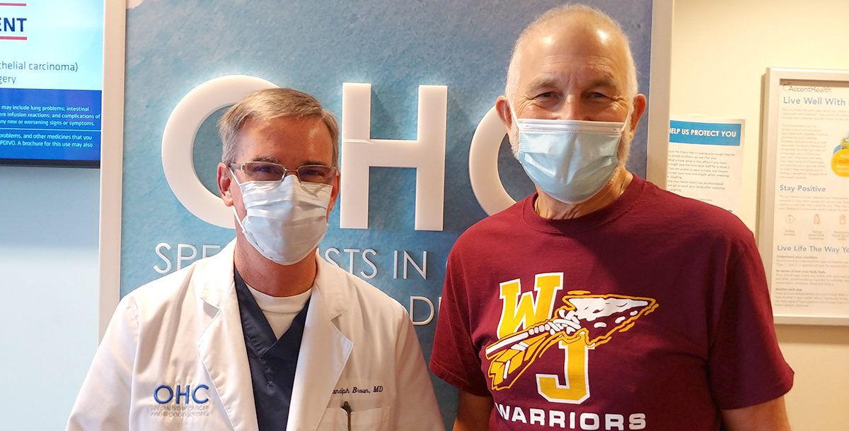 Glenn with Dr. Braun