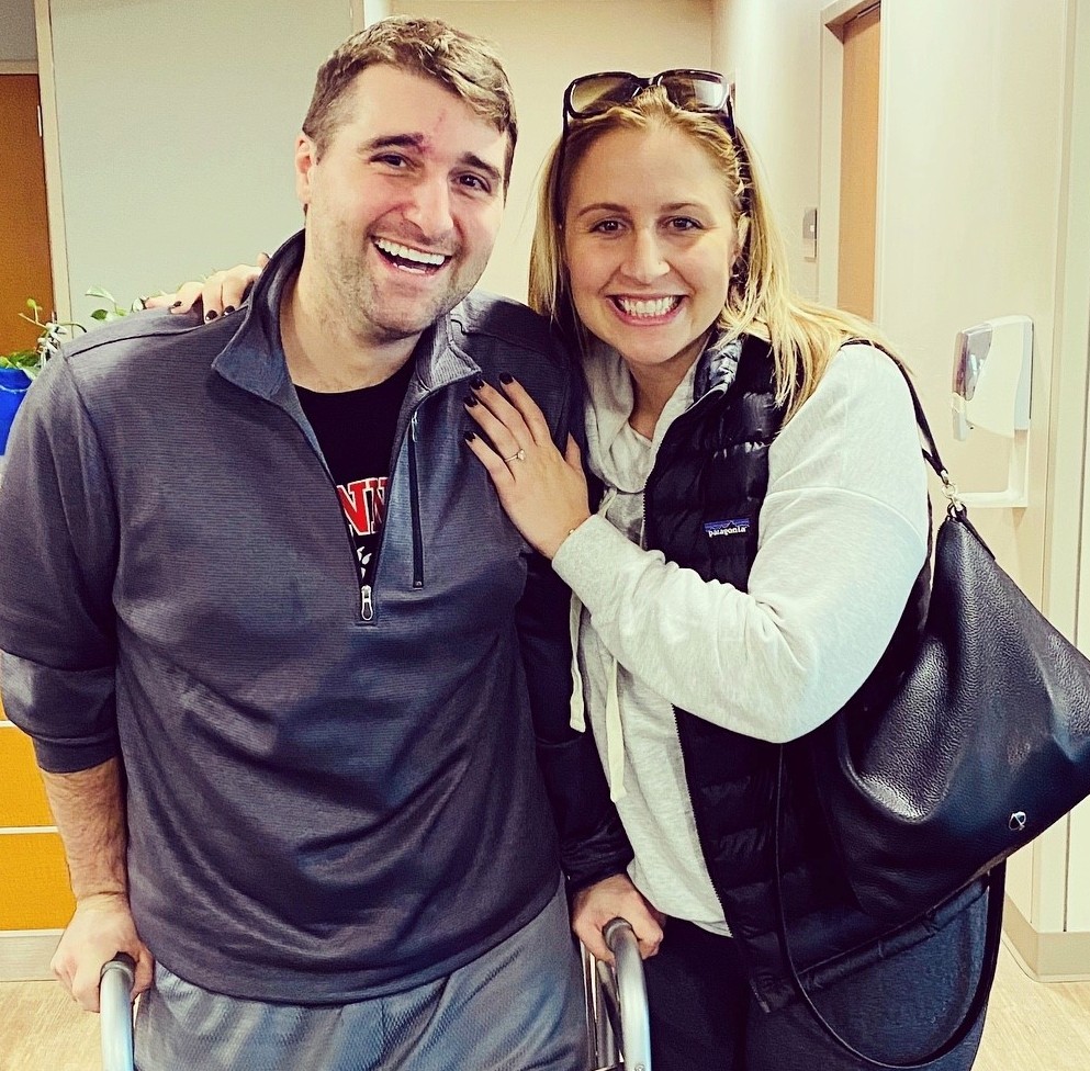 Noah Stepaniak and his fiancee Kate Reverman