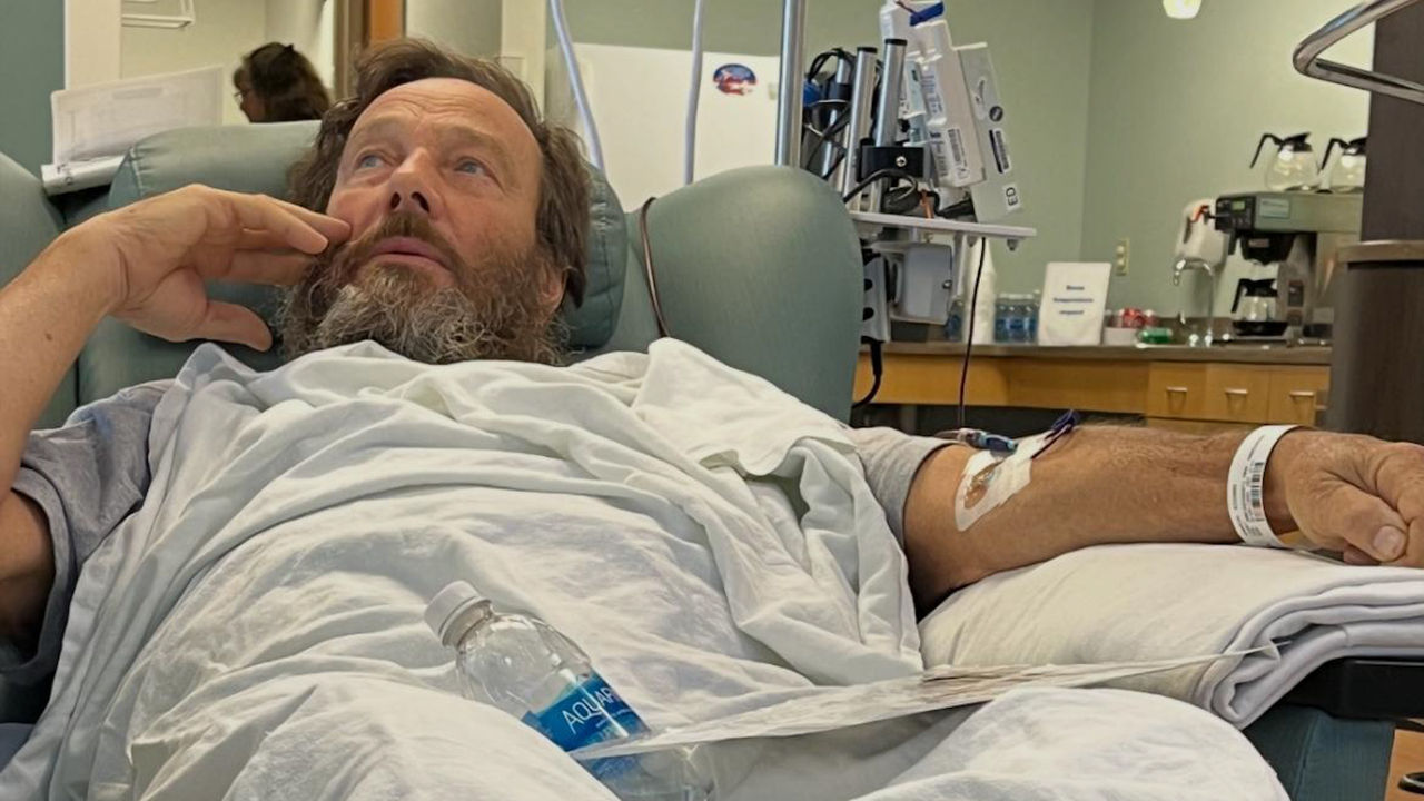 Richard in the hospital